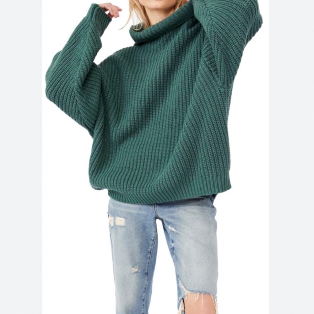 FREE PEOPLE Swim too deep turtle neck sweater